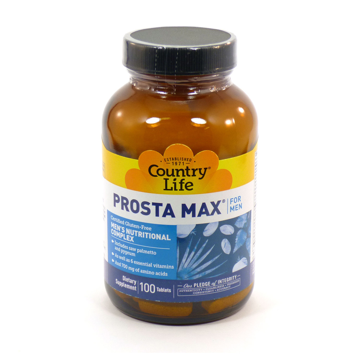 Комплекс для Здоров'я і Підтримки Функції Простати, Prosta Max For Men, Country Life, 100 таблеток