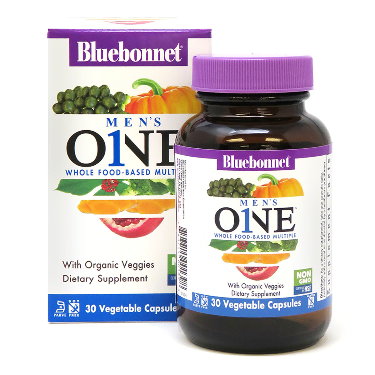 Чоловічі Мультивітаміни, men's One, Bluebonnet Nutrition, 30 рослинних капсул