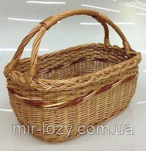 Кошик грибний 40*25*20*35 CmH, фото 1