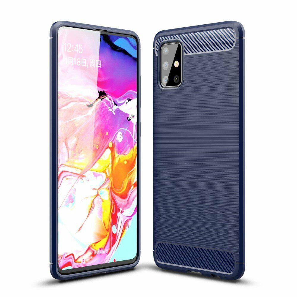 Чохол Carbon для Samsung Galaxy A51 2020 / A515 бампер оригінальний Blue