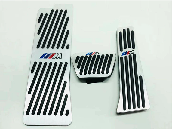 Накладки на педалі BMW M Performance 5-ої серії G30 АКПП (алюміній, без свердління), фото 1