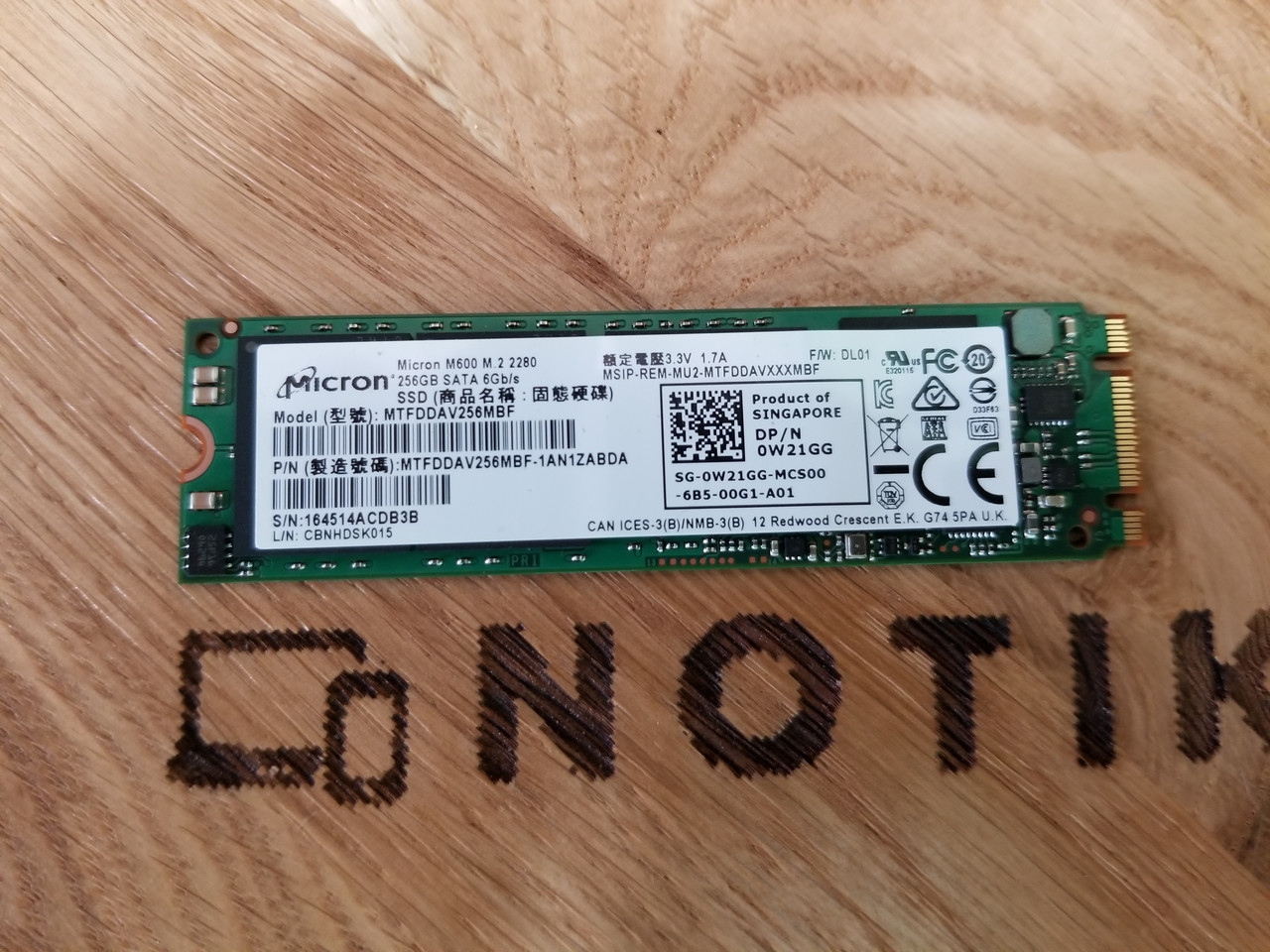 SSD M.2 2280 MLC Micron M600 256gb MTFDDAV256MBF (NEW)