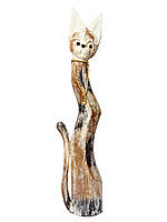 Статуетка кішка дерев'яна граційна висота 80 см