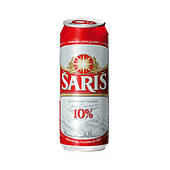 Пиво Saris світле 10% ж/б 6 х 0,5 л.
