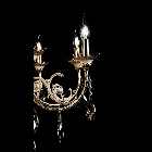 Класична люстра-свічка на 8 лампочок Е14 VL-L4139/8 (GD+WT), фото 2