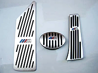 Накладки на педали BMW M-Performance X1 серии АКПП (алюминий, без сверления)