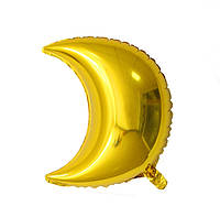Фольгированный шар луна золотая 18" (45 см) (Китай)