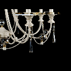 Класична люстра-свічка на 8 лампочок Е14 VL-L29183/8 (YW+GD), фото 2