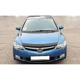 Дефлектор капота мухобойка Хонда Цивік 8 Honda Civic VIII 06-11  СиМ