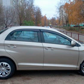 Дефлектори вікон вітровики Чері А13 Chery A13 08- КТ (Накладні)