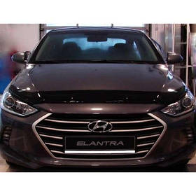 Дефлектор капота мухобойка Хюндай Елантра 6 Hyundai Elantra VI 15 -  СиМ