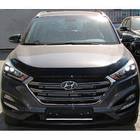 Дефлектор капота мухобойка Хюндай Туксон 3 Hyundai Tucson III 15- СиМ