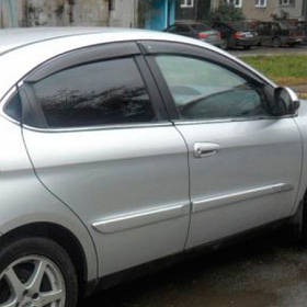 Дефлектори вікон вітровики Чері А3 (М11) Chery A3 (M11) 08- КТ (Накладні)