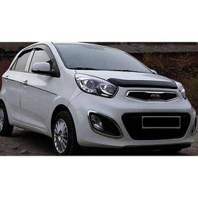 Дефлектор капота мухобойка Кіа Піканто 2 Kia Picanto II 11 -  СиМ