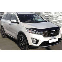 Дефлектор капота мухобойка Киа Соренто 3 Kia Sorento III 14- СиМ