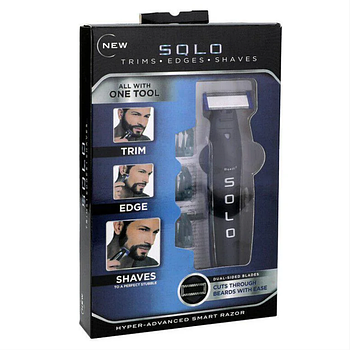 Тример Micro Touch Solo багатофункційний акумуляторний чоловічий тример Чорний (KG-48)