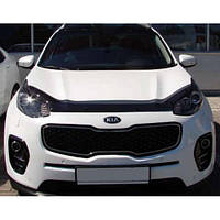 Дефлектор капота мухобойка Киа Спортейдж 4 Kia Sportage IV 15- СиМ