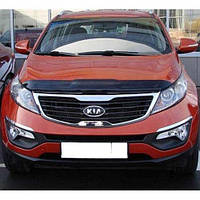 Дефлектор капота мухобойка Киа Спортейдж 3 Kia Sportage III 10-15 СиМ