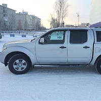 Дефлекторы окон ветровики Ниссан Навара Nissan Navara (D40) 05- КТ (Накладные)