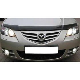 Дефлектор капота мухобойка Мазда 3 1 Mazda 3 (BK) I 03-09  СиМ