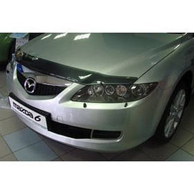 Дефлектор капота мухобойка Мазда 6 Mazda 6 (GG/GY) 02-08  СиМ