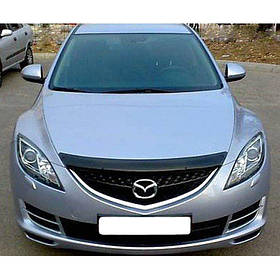 Дефлектор капота мухобойка Мазда 6 Mazda 6 (GH) 08-12  СиМ