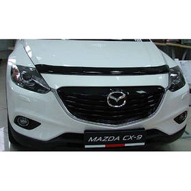 Дефлектор капота мухобойка Мазда СХ-9 1 Mazda CX-9 I 07-16  СиМ