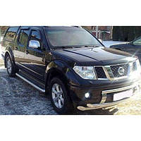 Дефлектор капота мухобойка Ниссан Навара (Д40) Nissan Navara (D40) 05- СиМ