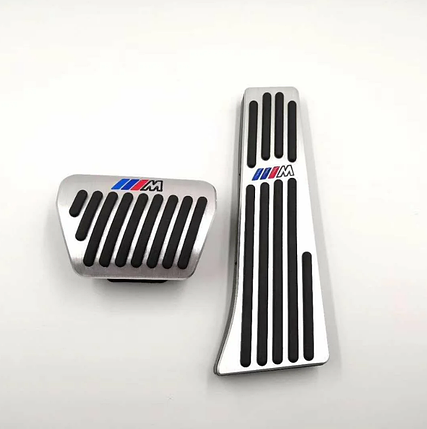 Накладки на педалі BMW стилі ///M 3, 5, 6, 7-ї, X3 і X4, X5 і X6 серії(алюміній, товстий газ), фото 2