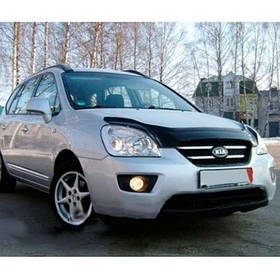 Дефлектор капота мухобойка Кіа Каренс 3 06-12 Kia Carens III 06-12  ВТ