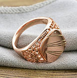 Друкка чоловіча Xuping No13852. Золото рожеве (покриття) 585 проби. 24 розмір, фото 2