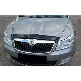 Дефлектор капота мухобойка Шкода Октавія 2 Skoda Octavia II 04-13  СиМ