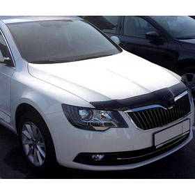 Дефлектор капота мухобойка Шкода Суперб 2 Skoda Superb II 08-15  СиМ