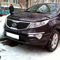 Дефлектор капота мухобойка Киа Спортейдж 3 Kia Sportage III 10-15 ВТ