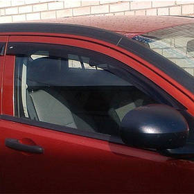Дефлектори вікон вітровики Додж Калібер Dodge Caliber 07-12  КТ (Накладні)
