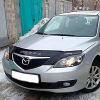 Дефлектор капота мухобойка Мазда 3 1 Mazda 3 (BK) I 03-09 ВТ