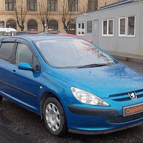 Дефлектори вікон вітровики Пежо 307 Peugeot 307 01-08  КТ (Накладні)