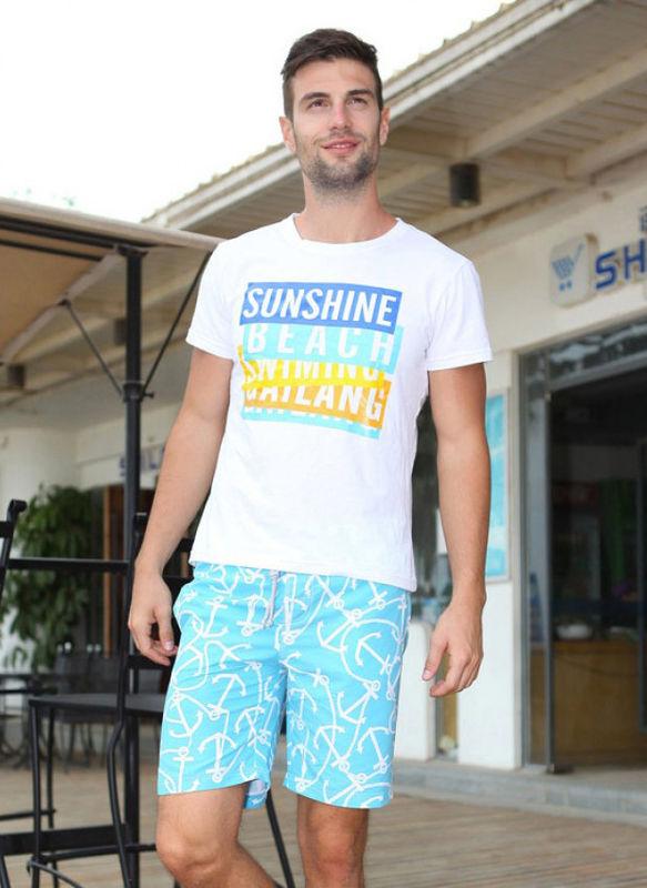 Шорти бермуди Gailang. Колір голубий. Артикул: 12-0103, фото 1