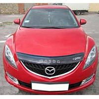 Дефлектор капота мухобойка Мазда 6 Mazda 6 (GH) 08-12 ВТ