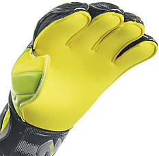 Воротарські рукавички Errea BEN-JP чорний/лайм/жовтий флуо, 10, фото 2