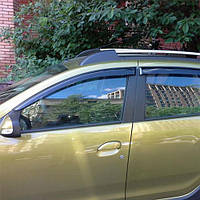 Дефлектори вікон вітровики Рено / Дача Сандеро 1 Renault / Dacia Sandero II 13- КТ (Накладні)