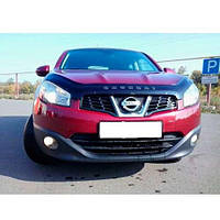 Дефлектор капота мухобойка Ниссан Кашкай 1 Nissan Qashqai I 10-13 ВТ