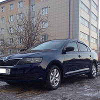 Дефлектори вікон вітровики Шкода Рапід Skoda Rapid 12-  КТ (Накладні)