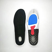 Стельки для обуви спортивные обрезные кроссовочные с силиконовой пяткой