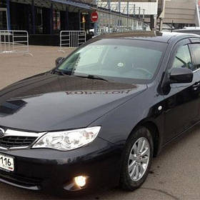 Дефлектори вікон вітровики Субару Імпреза 3 Subaru Impreza III 07-11  КТ (Накладні)