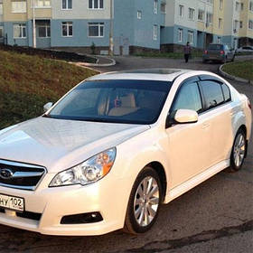 Дефлектори вікон вітровики Субару Легасі 5 Subaru Legacy (BR / BM) V 09-  КТ (Накладні)