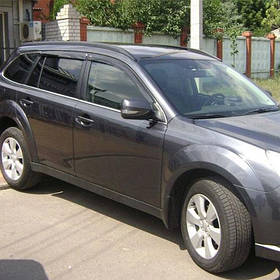 Дефлектори вікон вітровики Субару Аутбек 4 Subaru Outback (BM) IV 09-14  КТ (Накладні)