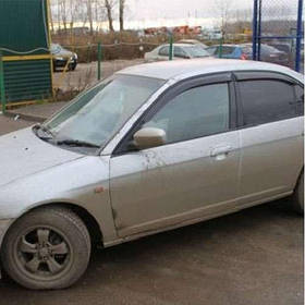 Дефлектори вікон вітровики Хонда Цивік 6 Honda Civic VI 95-00 КТ (Накладні)