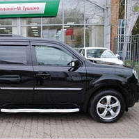 Дефлекторы окон ветровики Хонда Пилот 2 Honda Pilot II 08-15 КТ (Накладные)