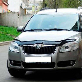 Дефлектор капота мухобойка Шкода Румстер Skoda Roomster 06 -  ВТ